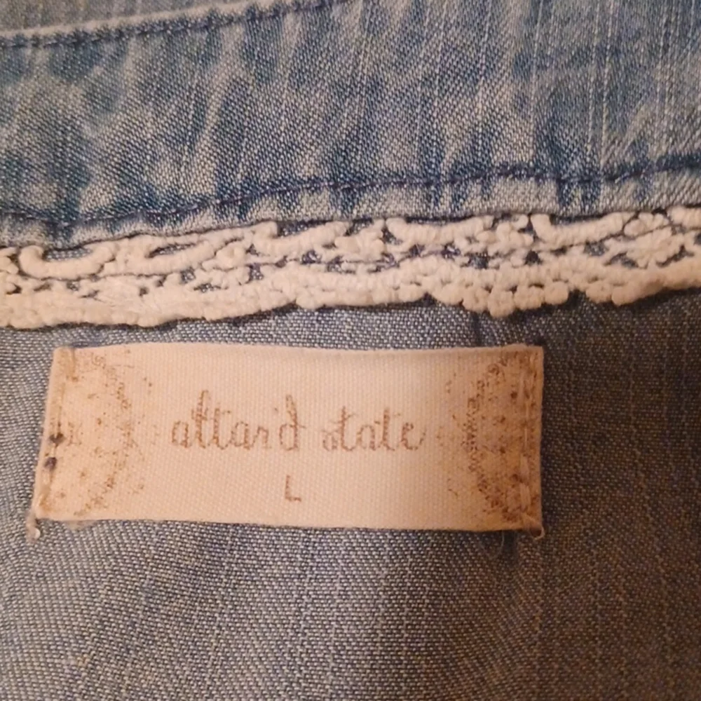Altar'd State Distressed Chambray Denim Dress - Picture 6 of 7